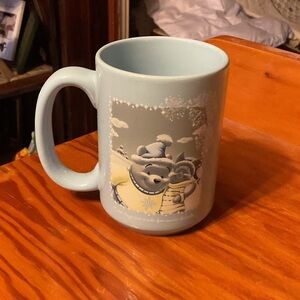 Winnie The Pooh Light Blue Ceramic Mug Design